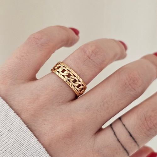 انگشتر کارتیه طلایی فری سایز برند ysx