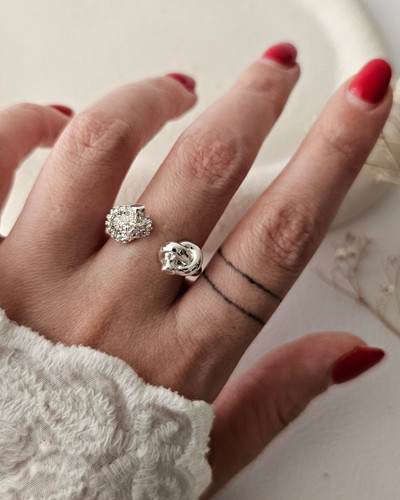 انگشتر گره فری سایز سیلور برند ترندی