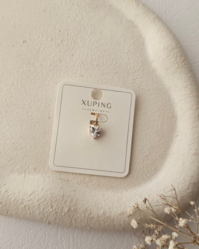 پلاک قلب شیشه ای برند ژوپینگ